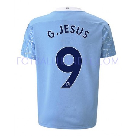 Herre Fotballdrakter Manchester City Gabriel Jesus 9 Hjemme 2020-21 Kortermet